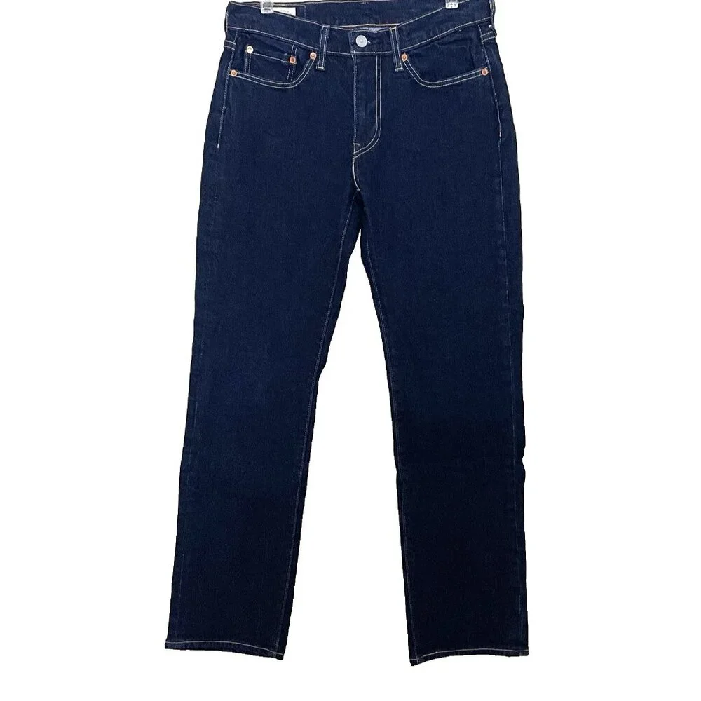 Levi's 514 Jeans Men's 29 Premium Denim Straight Fit Button Fly Dark Wash
